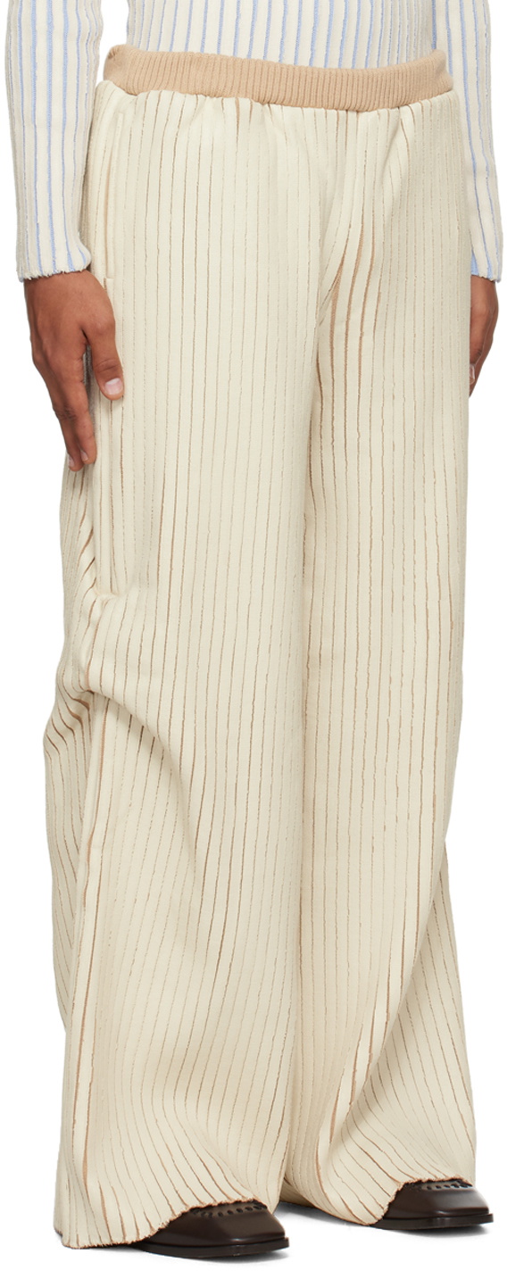 Stanley Raffington SSENSE Exclusive Off-White & Beige Trousers
