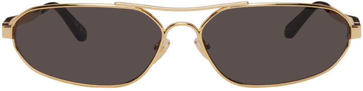 Photo: Balenciaga Gold Oval Sunglasses