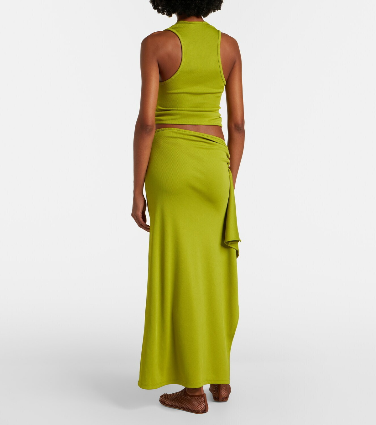 Christopher Esber Crystal Pendant maxi skirt