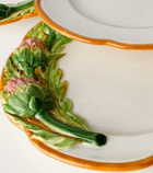 Les-Ottomans Artichoke set of 4 ceramic dinner plates
