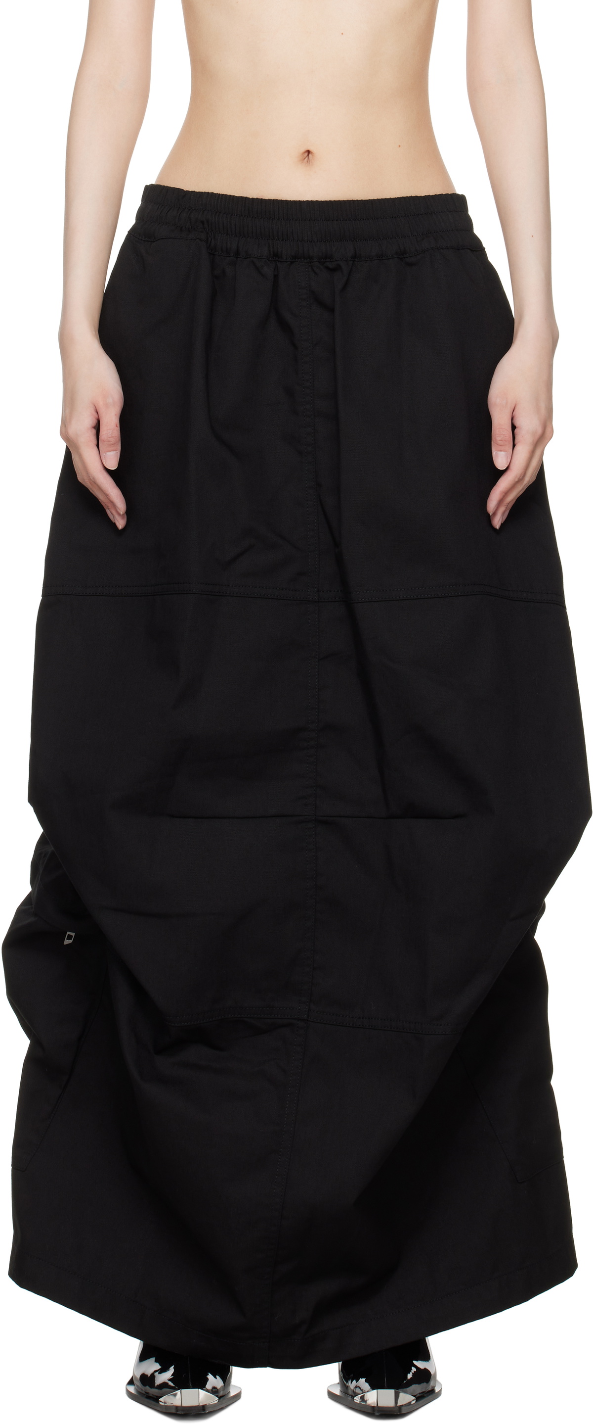 Diesel Black O-Riana-P2 Maxi Skirt Diesel