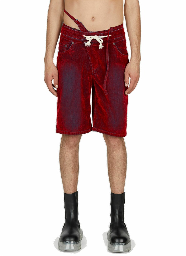 Photo: Ottolinger - Double Fold Shorts in Red