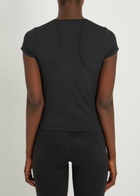 Adidas X Stella Mccartney Training Logo Stretch-jersey T-shirt Black