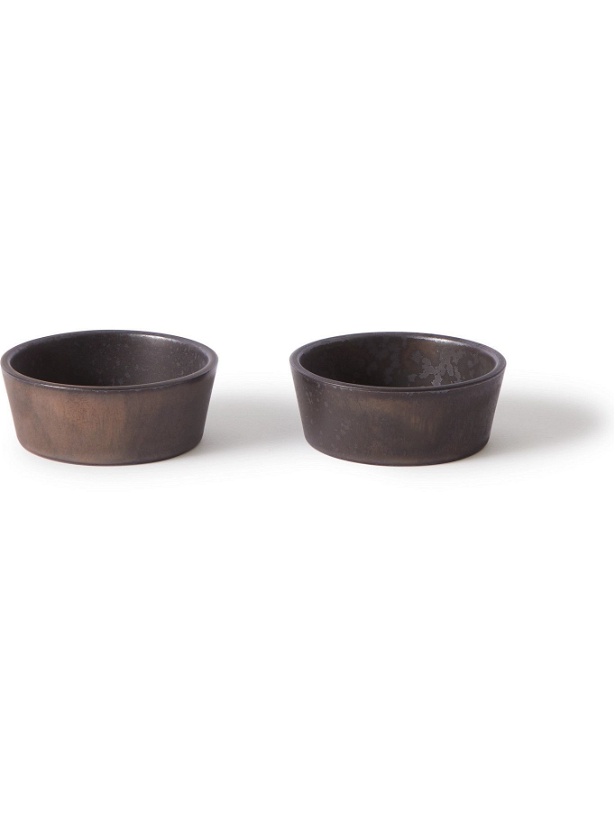 Photo: By Japan - SyuRo Set of Two Small Glazed Ceramic Bowls