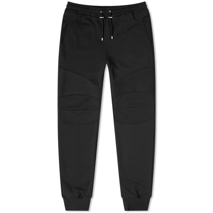 Photo: Balmain Flocked Coin Logo Sweat Pant