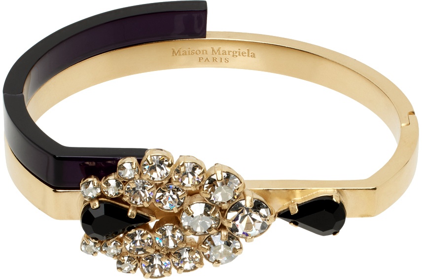 Photo: Maison Margiela Gold & Black Crystal Bracelet