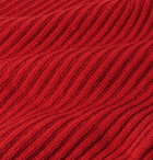 Johnstons of Elgin - Ribbed Cashmere Beanie - Red
