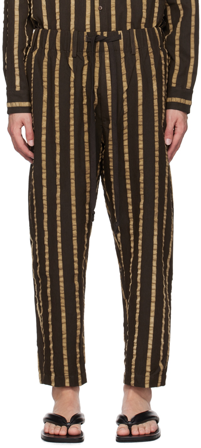 UMA WANG Brown Pigiama Pants