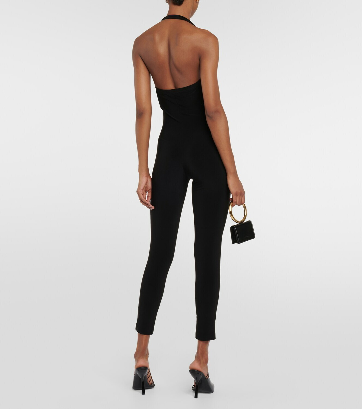 【Norma Kamali】 Caylaベルベット catsuit Norma Kamali Cayla velvet catsuit Norma Kamali