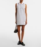 Thom Browne Cotton-blend tweed polo dress