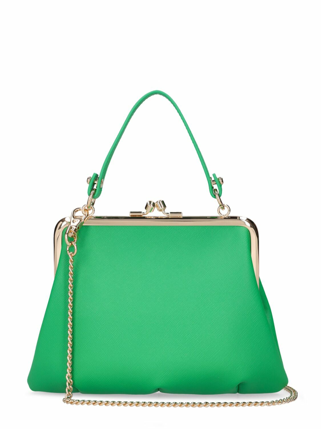 VIVIENNE WESTWOOD Granny Frame Leather Top Handle Bag Vivienne