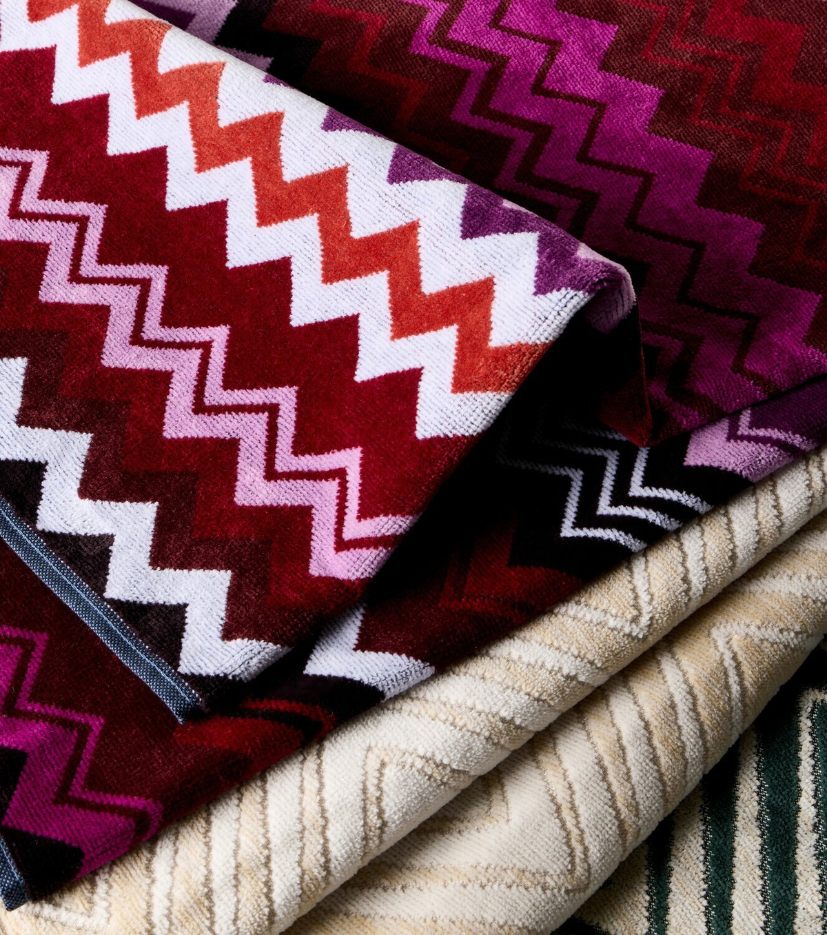 Missoni Giacomo chevron cotton terry bath sheet