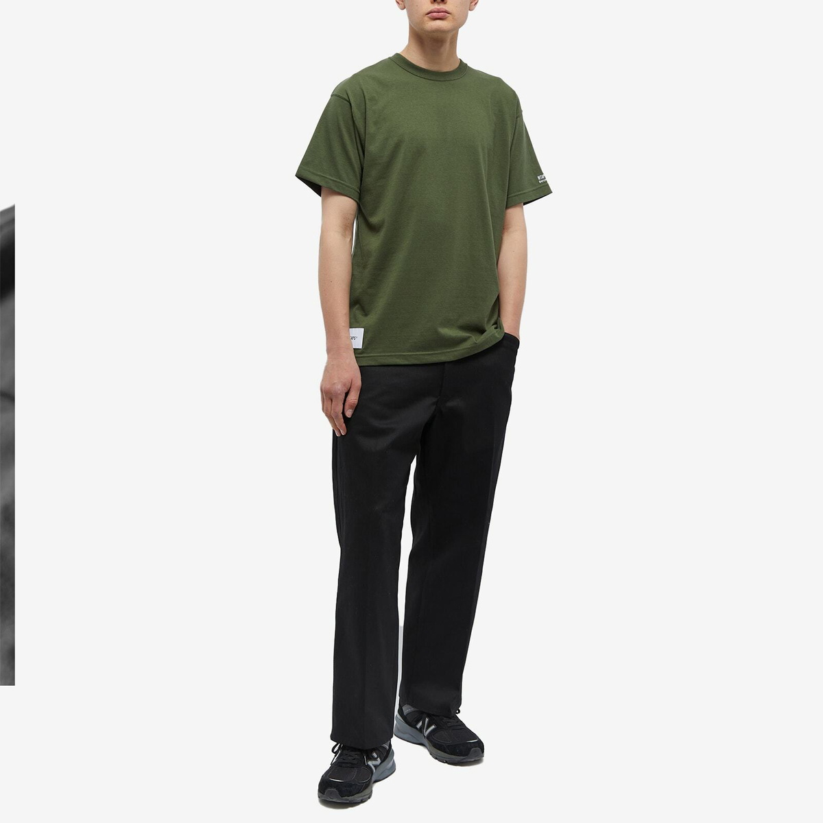 WTAPS Men's 20 Sleeve Logo T-Shirt in Olive Drab WTAPS