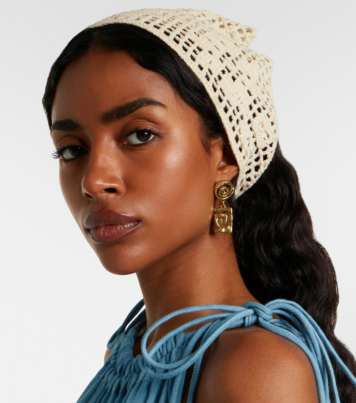 Ruslan Baginskiy Crochet cotton scarf