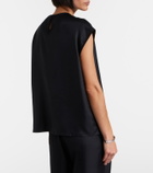 Asceno Dasha silk twill top