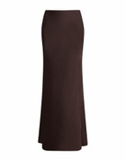 Norma Kamali Womens Maxi skirt Chocolate in Brown