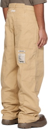B1ARCHIVE Beige Wide Leg Carpenter Trousers