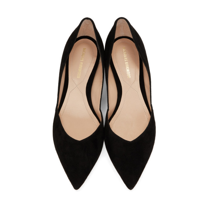 Nicholas Kirkwood Black Casati DOrsay Ballerina Flats Nicholas Kirkwood