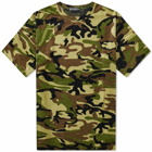 MASTERMIND WORLD Men's Camo Skull Velour T-Shirt in Woodland