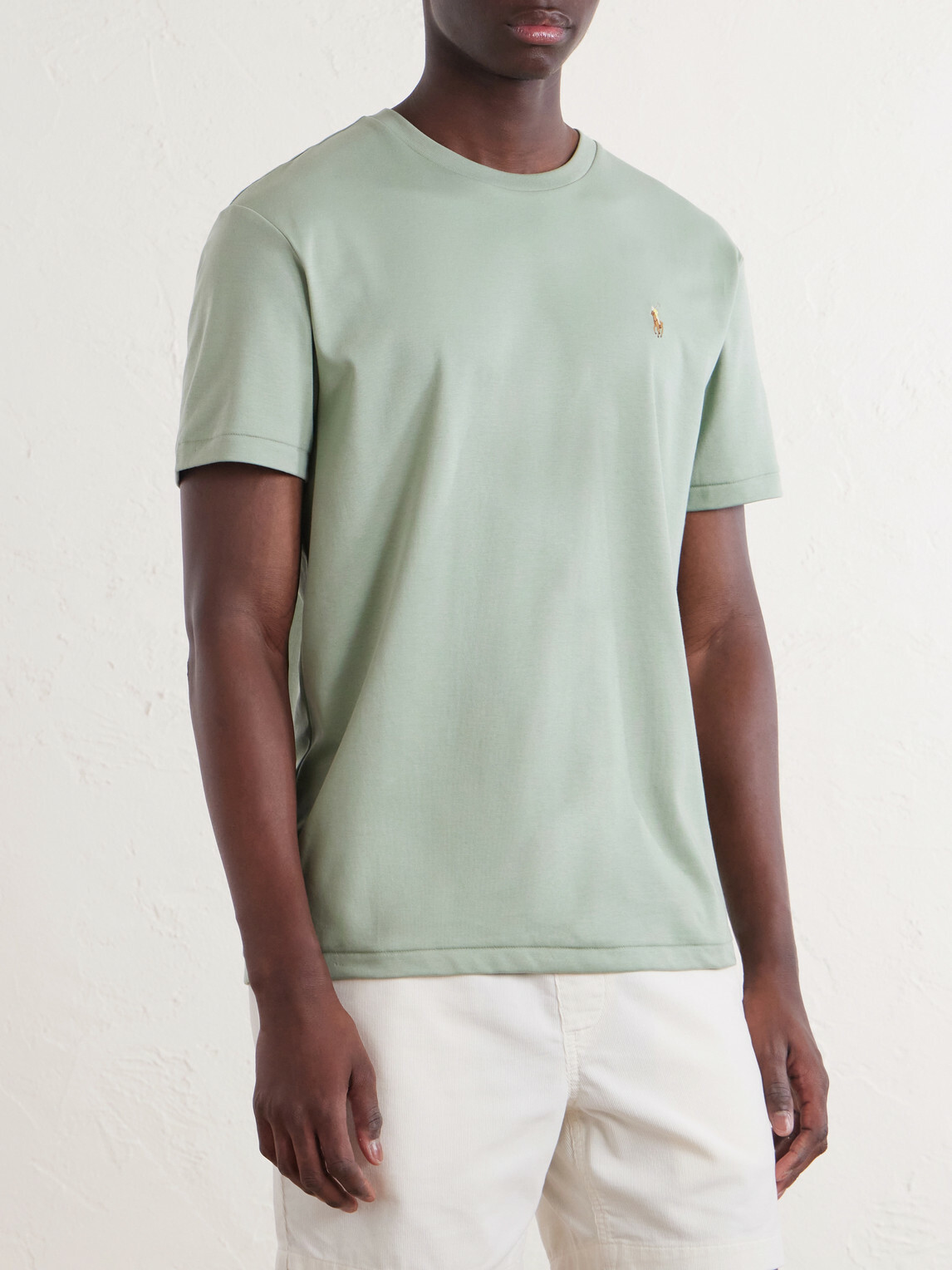Polo Ralph Lauren - Logo-Embroidered Cotton-Jersey T-Shirt - Green
