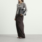 ST. Agni Women's Relaxed Pleat Pants in Bark