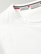 Moncler - Slim-Fit Logo-Appliquéd Stretch-Cotton Jersey T-Shirt - White
