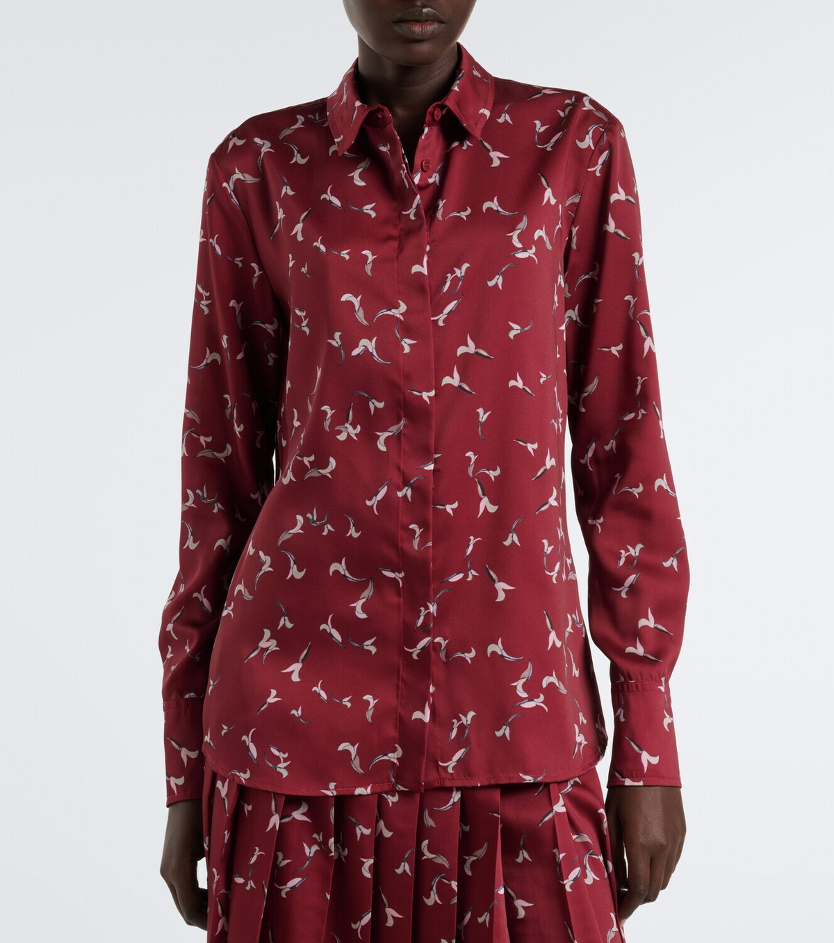 Altuzarra Chika printed satin shirt