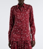 Altuzarra Chika printed satin shirt