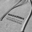 Maharishi Men's MILTYPE Embroidery Hoody in Grey Marl