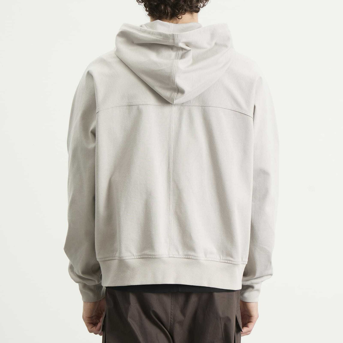 Rick Owens Men's Zip Hoodie in Pearl