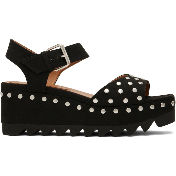 Photo: Stella McCartney Black Elyse Heeled Sandals