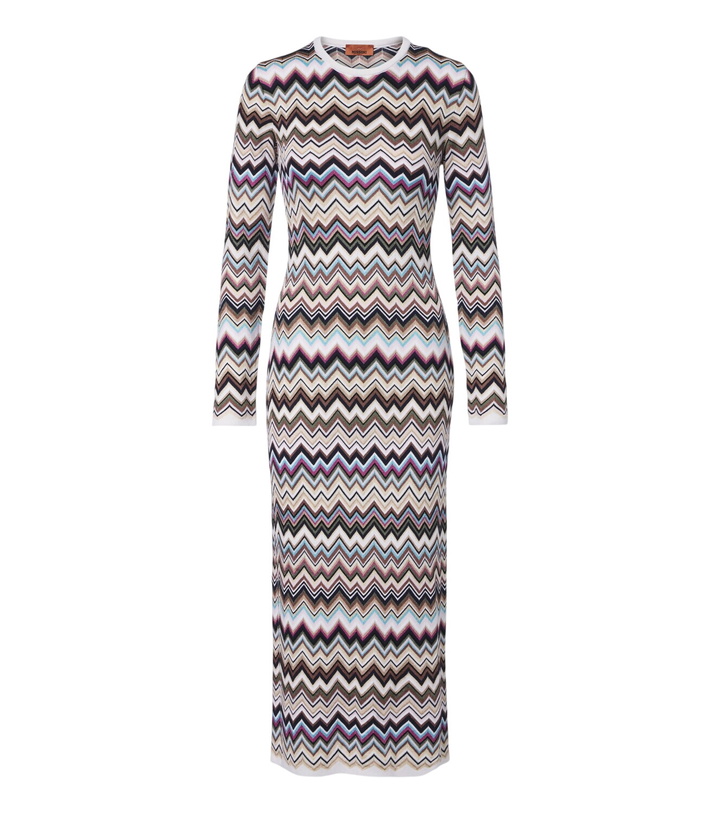 Photo: Missoni Zigzag knitted wool-blend midi dress