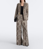 Joseph Birch snake-print satin twill blazer