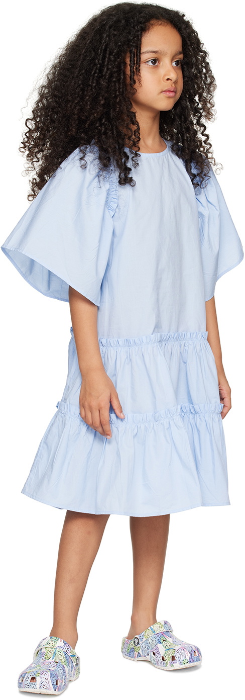 Molo Kids Blue Cat Dress