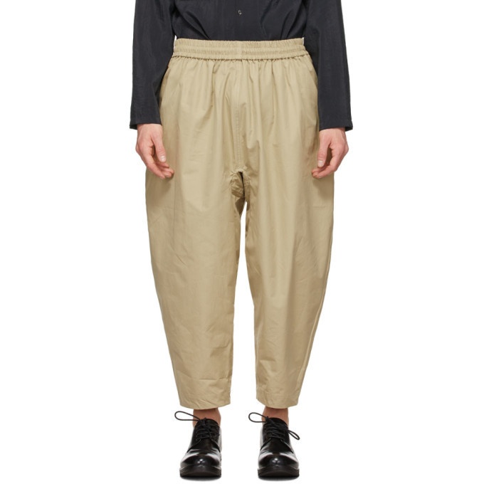 Photo: Hed Mayner Beige Cotton Judo Trousers