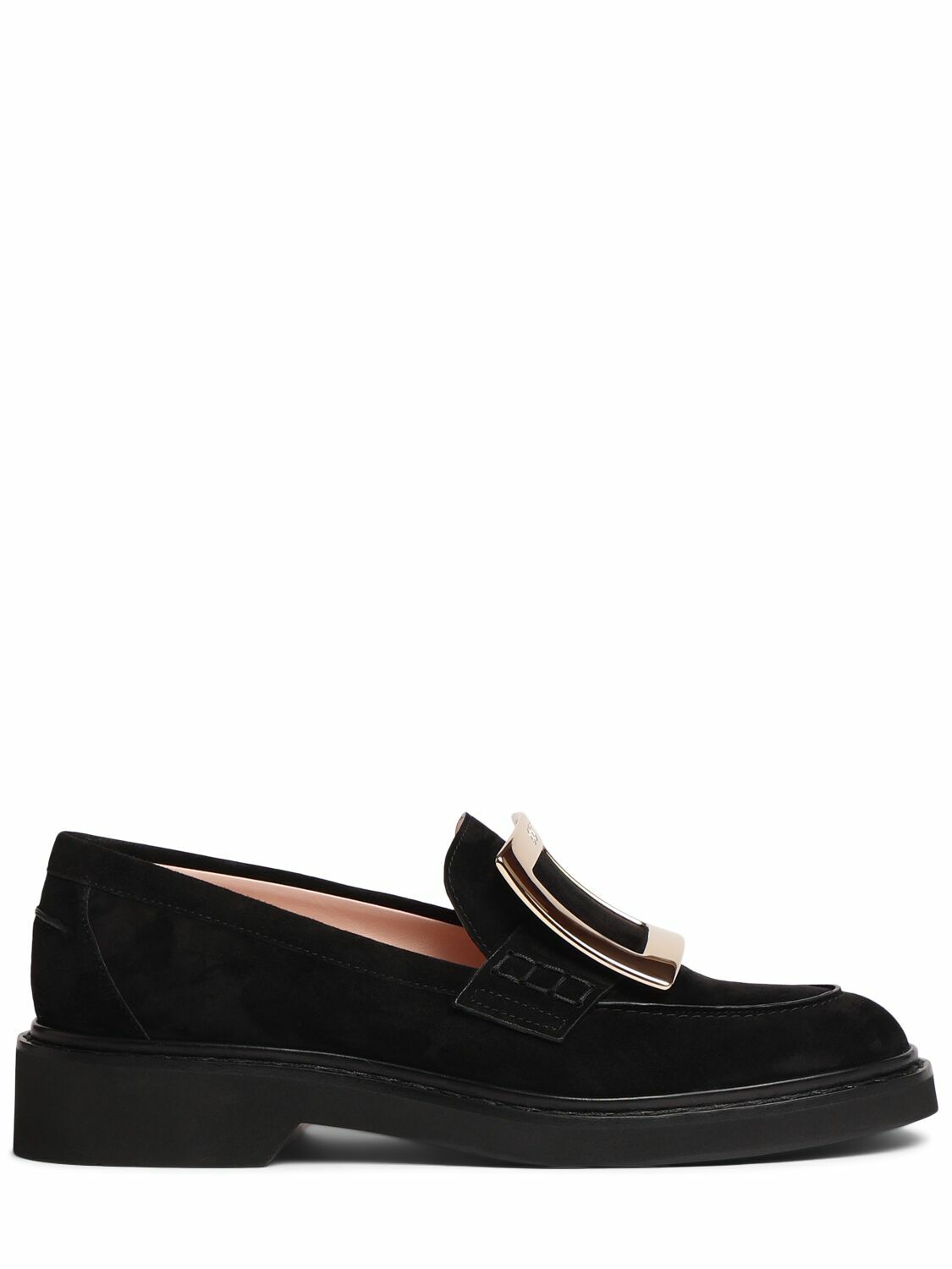 ROGER VIVIER 25S VIVIER SLINGBACK 25MM IN BLACK PLAID PATTERN CANVAS