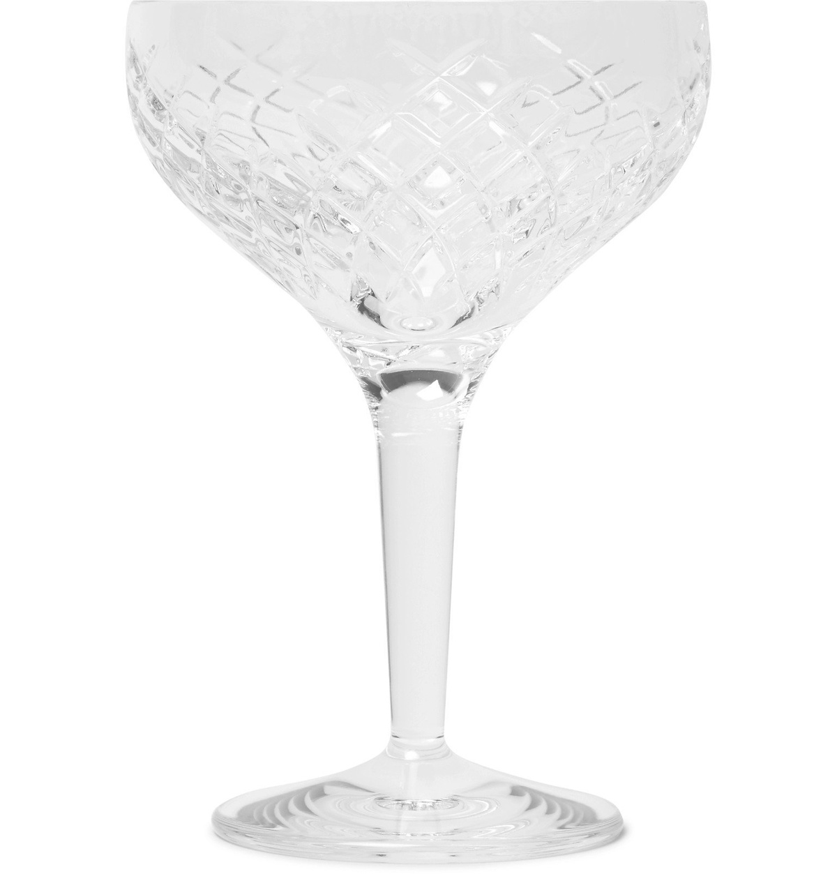 Barwell Cut Crystal Champagne Coupe, Set of Four