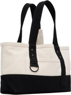 Y's Off-White & Black Mini Washer Canvas Bag