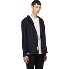 Rag and Bone Navy Brant Hooded Shirt