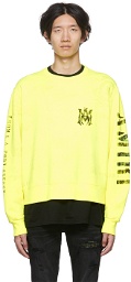 AMIRI Yellow Army Stencil Sweatshirt