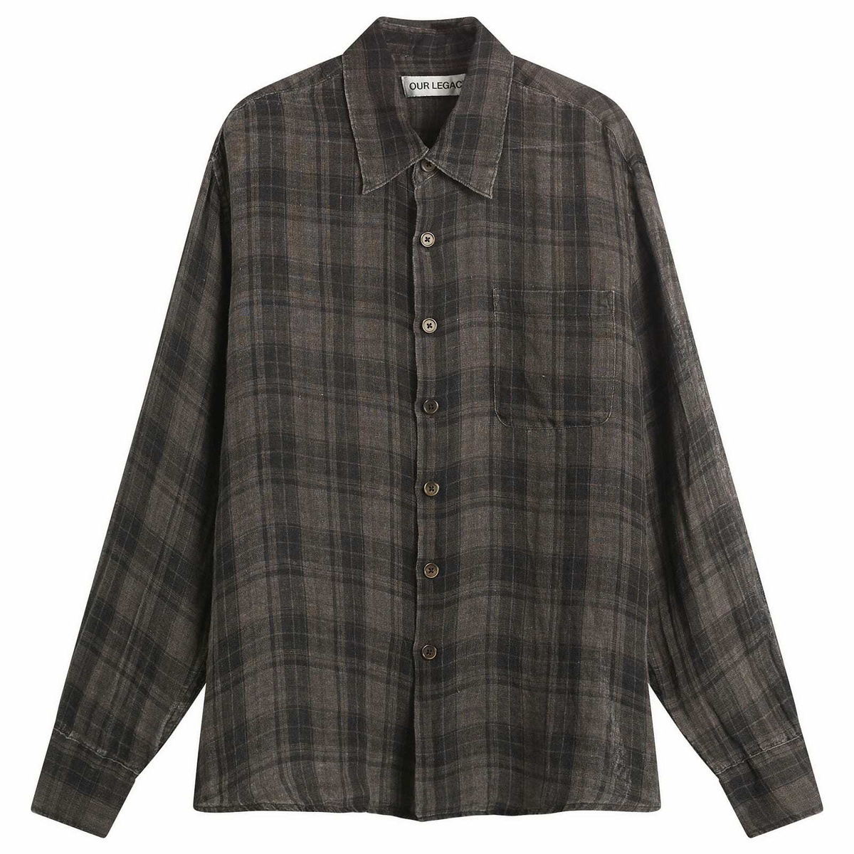 Our Legacy Men's Above Shirt in Doyle Check Lagger Flannel Our Legacy