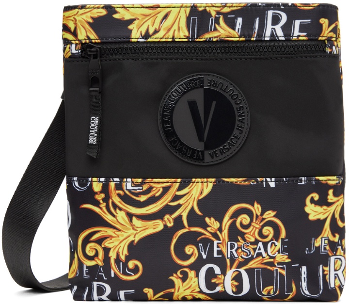 Photo: Versace Jeans Couture Black & Yellow Zip Bag