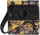 Versace Jeans Couture Black & Yellow Zip Bag