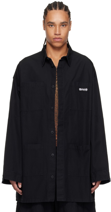 Photo: 032c Black Intermission Cargo Overshirt