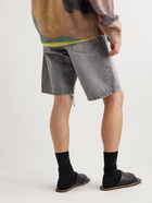 Acne Studios - Roland Straight-Leg Belted Denim Shorts - Gray