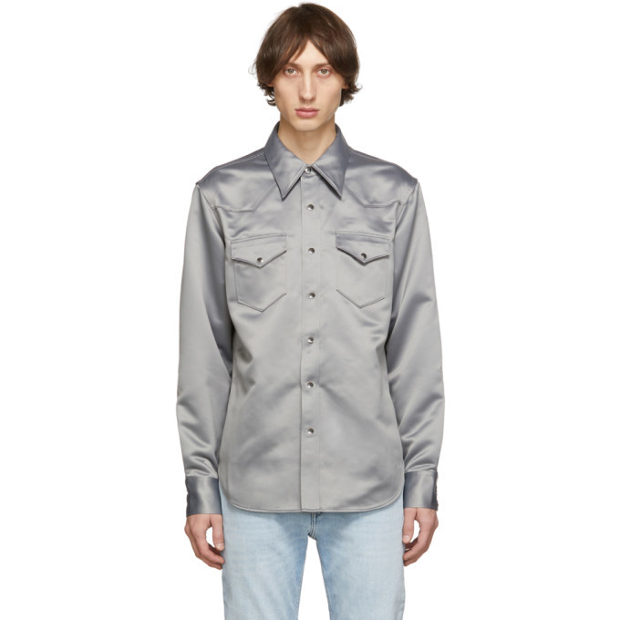 Photo: Acne Studios Grey Bla Konst 2001 Shirt