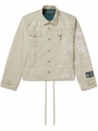 Reese Cooper® - Printed Herringbone Cotton-Twill Coach Jacket - Neutrals