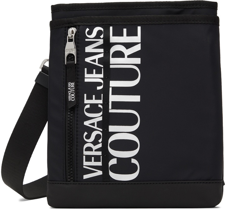 Photo: Versace Jeans Couture Black & Silver Logo Bag