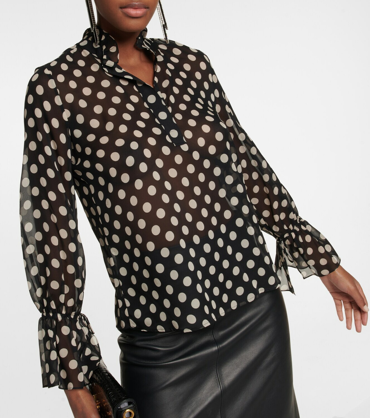 Nili Lotan - Printed silk blouse