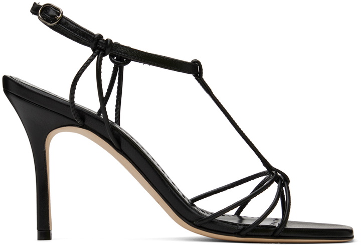 Photo: Manolo Blahnik Black Tabarekhi Heeled Sandals